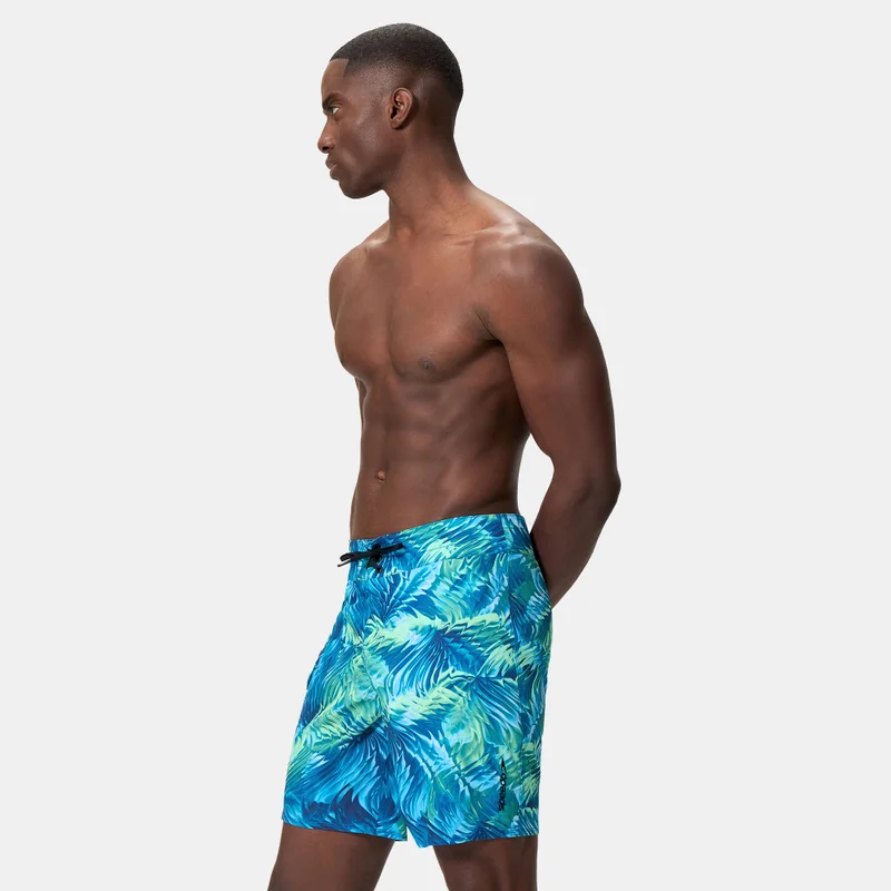 speedo Blue Men's Lookout Printed Board Swimming Shorts for Men | Best Price UAE